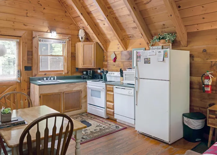 Cozy Cabin! Hot Tub, King Bed, Fireplace, & Pool
